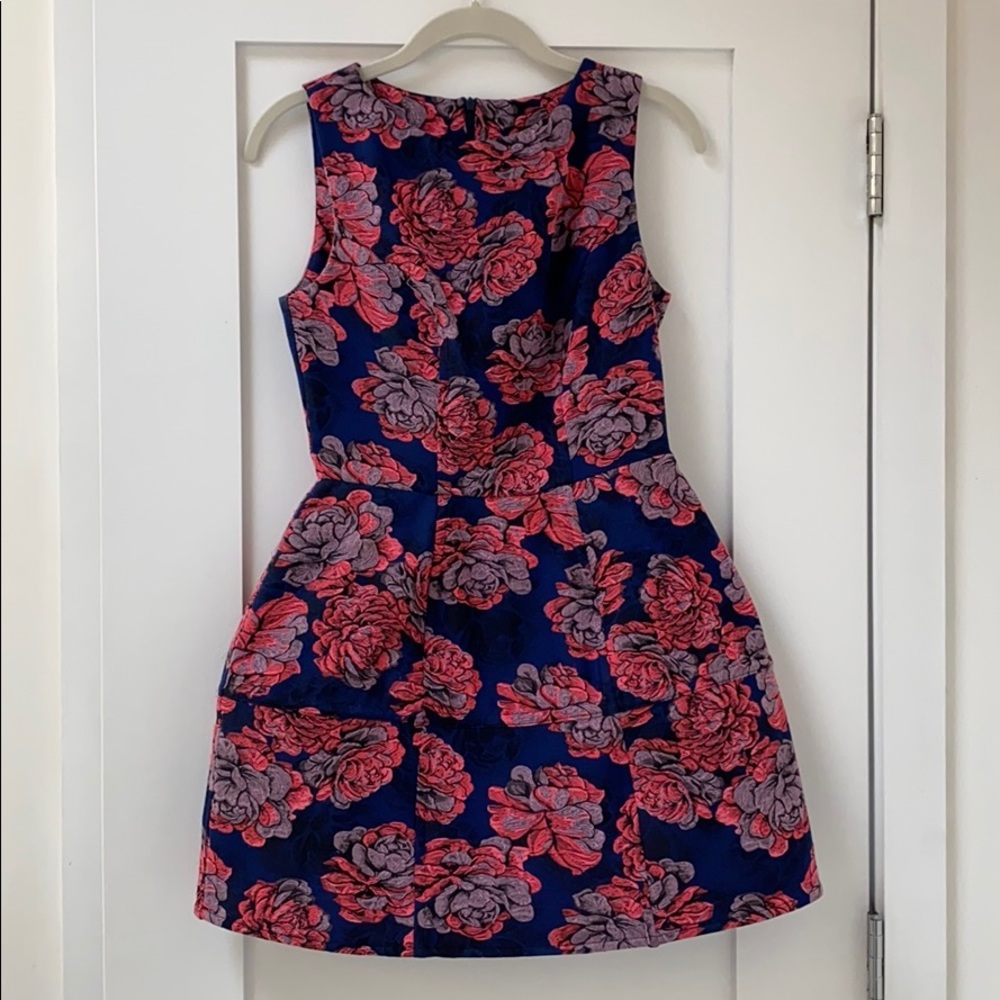 TopShop blue/pink floral dress